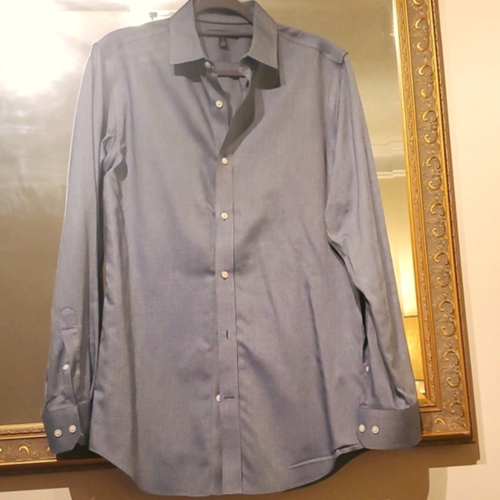Banana Republic Non-Iron tailored slim fit Sz M/Tall men's tailored shirt - Picture 1 of 9
